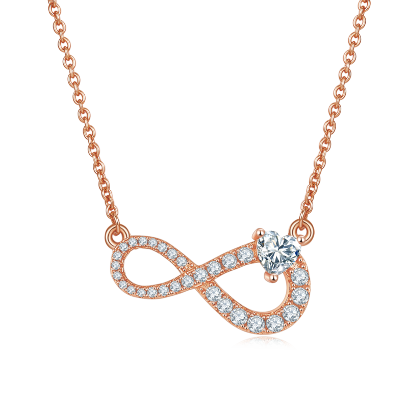 心形无限的爱PendantS925银Moissanite厘石D级0.91ct